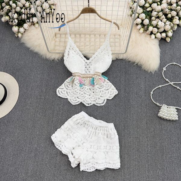 dress beach holiday set woman 2 pieces summer two piece sets womens outifits vneck camisole and shorts fashion female set, White
dress beach holiday set woman 2 pieces summer two piece sets womens outifits vneck camisole and shorts fashion female set, White