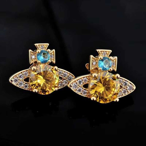 nanaspace - western empress dowager vivi saturn alloy punk gold plated zircon diamond earrings and, Silver
nanaspace - western empress dowager vivi saturn alloy punk gold plated zircon diamond earrings and, Silver