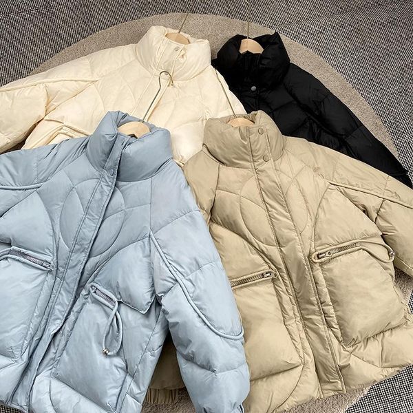 parkas winter women down coat 2021 winter stand collar loose zipper thicken white duck down jacket warm puffer jackets winter coats, Black
parkas winter women down coat 2021 winter stand collar loose zipper thicken white duck down jacket warm puffer jackets winter coats, Black