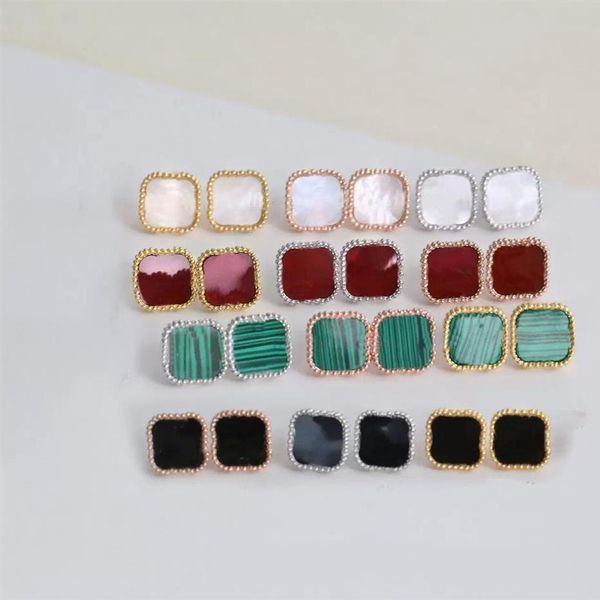 925 silver needle mother-of-pearl stainless steel casual stud earrings making four-leaf clover earrings designer jewe300t, Golden;silver
925 silver needle mother-of-pearl stainless steel casual stud earrings making four-leaf clover earrings designer jewe300t, Golden;silver