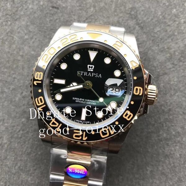 water resistant watches men's 904l steel automatic cal 3186 n watch real wrapped 18k gold never fade ceramic bezel men gmt 112894, Slivery;brown
water resistant watches men's 904l steel automatic cal 3186 n watch real wrapped 18k gold never fade ceramic bezel men gmt 112894, Slivery;brown