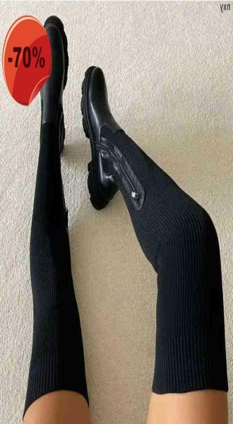 women boots autumn and winter thick soled over knee boot 039s elastic flying knitting wool high tube round head breathable sing2115631, Black
women boots autumn and winter thick soled over knee boot 039s elastic flying knitting wool high tube round head breathable sing2115631, Black