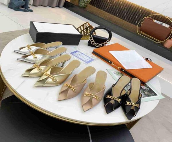 fine heel mid heel slipper fish beak pointed head metal decoration luxury metal alphabet new designer fashion female leather silve3771207, Black
fine heel mid heel slipper fish beak pointed head metal decoration luxury metal alphabet new designer fashion female leather silve3771207, Black