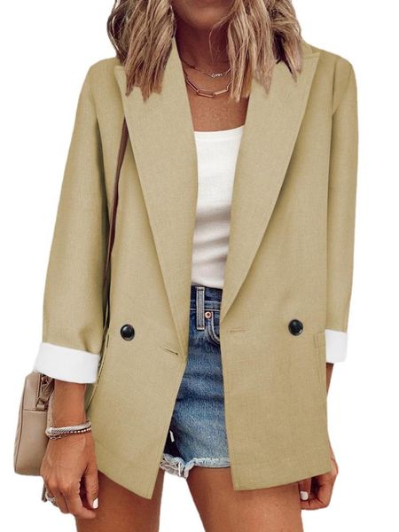 pants spring and summer new suit jacket single piece women's lapel allmatch office must wear solid color temperament fashion, White
pants spring and summer new suit jacket single piece women's lapel allmatch office must wear solid color temperament fashion, White