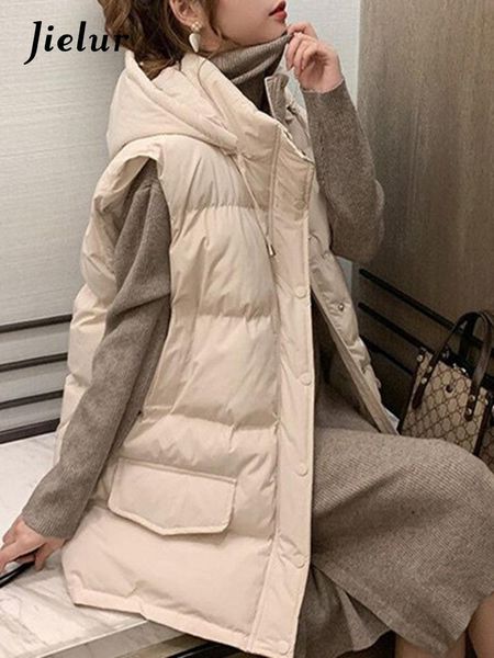 leather jielur winter warm black beige vest coats female hooded cotton padded vest parkas women loose sleeveless jackets woman mxxl
leather jielur winter warm black beige vest coats female hooded cotton padded vest parkas women loose sleeveless jackets woman mxxl