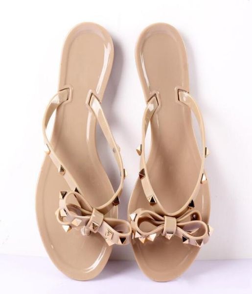 women summer slippers sandals rivets flat heel patent leather jelly flip flops beach sandalias female5569542, Black
women summer slippers sandals rivets flat heel patent leather jelly flip flops beach sandalias female5569542, Black