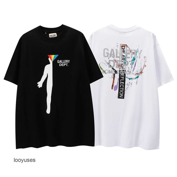 american t shirt galleryes 2023 dept mens tshirts street fashion brand letter printing loose short sleeve t-shirt for men women's coupl, White;black
american t shirt galleryes 2023 dept mens tshirts street fashion brand letter printing loose short sleeve t-shirt for men women's coupl, White;black
