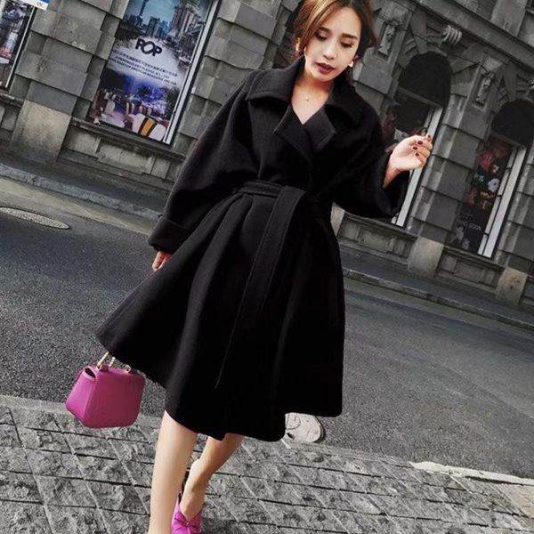 fur long wool blend vintage woman coat overcoat fashion korean winter warm mujer office belt jacket fuchsia vintage ukraine overcoat, Black
fur long wool blend vintage woman coat overcoat fashion korean winter warm mujer office belt jacket fuchsia vintage ukraine overcoat, Black