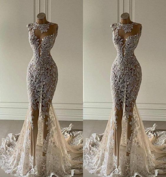 2021 new crystal mermaid wedding dresses see through lace appliqued bridal gowns luxurious sequined dubai wedding dress customise2476923, White
2021 new crystal mermaid wedding dresses see through lace appliqued bridal gowns luxurious sequined dubai wedding dress customise2476923, White