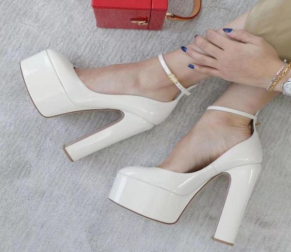fashion dress shoes womens ankle strap mirror leather platform pump shoe toe wrap round toe thick heel high heels sandals luxury d9573765, Black
fashion dress shoes womens ankle strap mirror leather platform pump shoe toe wrap round toe thick heel high heels sandals luxury d9573765, Black