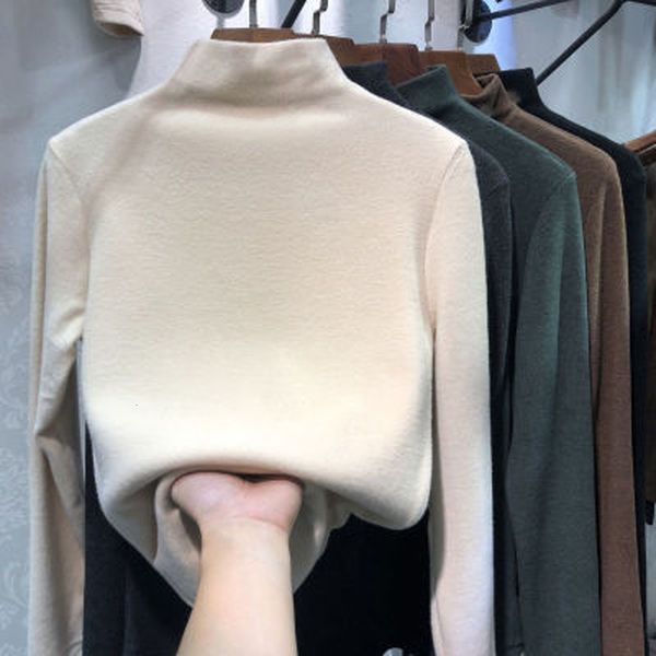 women's t-shirt korean turtleneck loose t-shirts autumn winter long sleeve solid add velvet tee wbx-c91 230419, White
women's t-shirt korean turtleneck loose t-shirts autumn winter long sleeve solid add velvet tee wbx-c91 230419, White