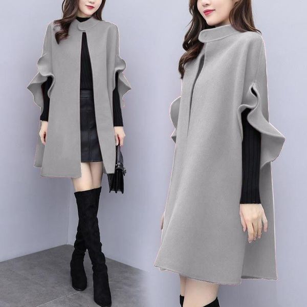 fur winter women wool coats casual jackets woolen overcoat elegant long plus size outwear female british aline cloak woolen coat732, Black
fur winter women wool coats casual jackets woolen overcoat elegant long plus size outwear female british aline cloak woolen coat732, Black