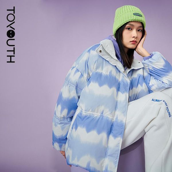 parkas toyouth women down jacket 2021 winter thick stand collar 90% white duck down warm blue white sky print chic casual coats, Black
parkas toyouth women down jacket 2021 winter thick stand collar 90% white duck down warm blue white sky print chic casual coats, Black