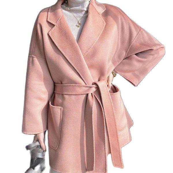 fur 100% wool autumn winter pure woolen water ripple women coat doublesided pink green blue drawstring fashion new cloak with belt, Black
fur 100% wool autumn winter pure woolen water ripple women coat doublesided pink green blue drawstring fashion new cloak with belt, Black