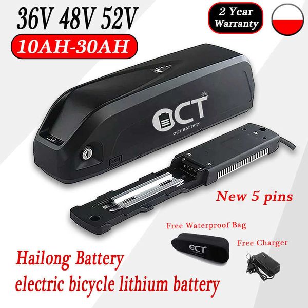 Image of Genuine Hailong Bicycle Battery 48v 36V 18AH Electric Bike Battery Pack 18650 Samsung Cells For 350W-1000W Motor
