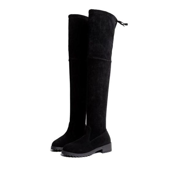 r the knee snow boots women lace up low heels dress thigh high boots shoes winter women boots mujer 5814603832, Black
r the knee snow boots women lace up low heels dress thigh high boots shoes winter women boots mujer 5814603832, Black