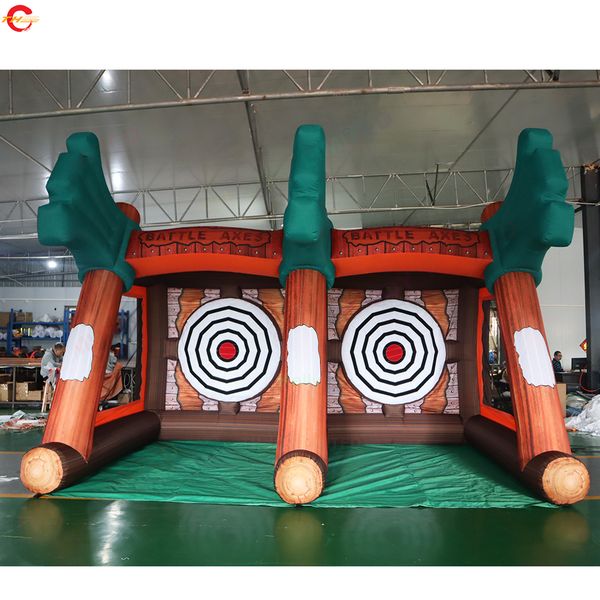 outdoor activities inflatable challenge game double axe throwing game commercial sport game
outdoor activities inflatable challenge game double axe throwing game commercial sport game