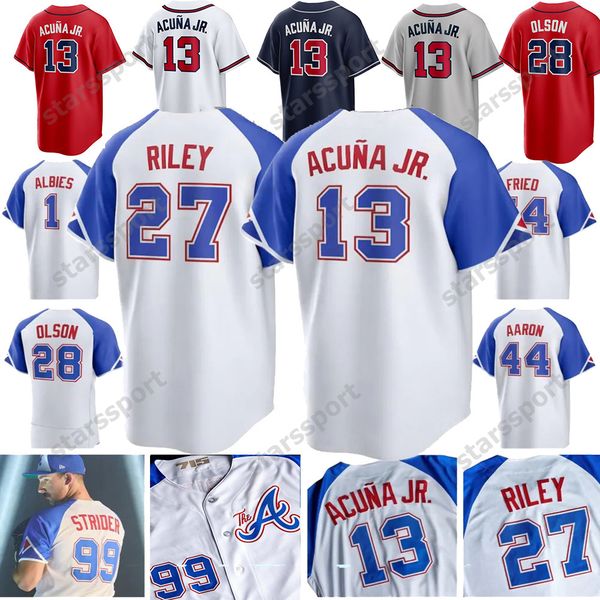 13 ronald acuna jr. new 2023 city connect jersey custom baseball jerseys matt olson harris ii spencer strider ozzie albies jones eddie rosar, Blue;black
13 ronald acuna jr. new 2023 city connect jersey custom baseball jerseys matt olson harris ii spencer strider ozzie albies jones eddie rosar, Blue;black