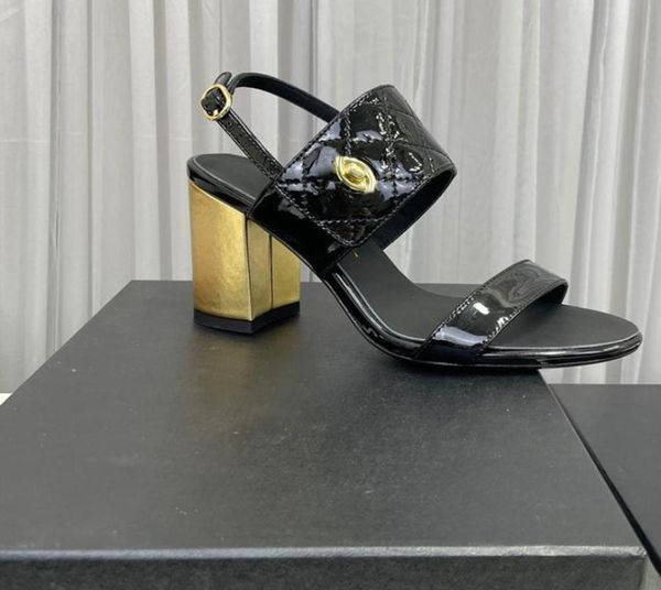 womens cowhide sandals chunky heel height 8cm pumps and slingbacks dress shoes quilted texture hardware matelasse adjustable ankle9380679, Black
womens cowhide sandals chunky heel height 8cm pumps and slingbacks dress shoes quilted texture hardware matelasse adjustable ankle9380679, Black
