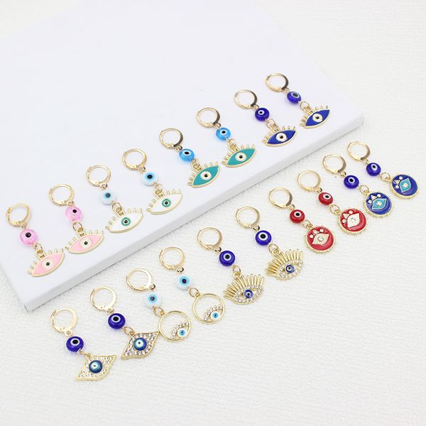 wholesale evil eye protection earrings huggie rhinestone evil eye drop hoop earrings valentine day mother day gift, Golden;silver
wholesale evil eye protection earrings huggie rhinestone evil eye drop hoop earrings valentine day mother day gift, Golden;silver