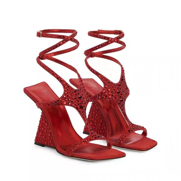 crystal decorated special-shaped heel sandal suede pumps ankle strap sandals leather sole high heels designers women's evening dress, Black
crystal decorated special-shaped heel sandal suede pumps ankle strap sandals leather sole high heels designers women's evening dress, Black