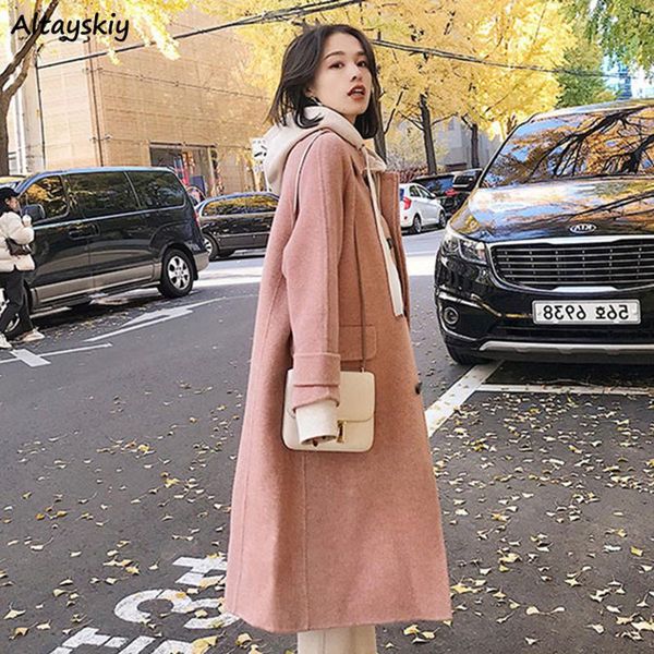 fur woolen women pink long style spring singlebreasted korean style classic retro blends elegant ladies loose leisure coats, Black
fur woolen women pink long style spring singlebreasted korean style classic retro blends elegant ladies loose leisure coats, Black