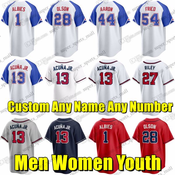 s-6xl 2023 ronald acuna jr. baseball jersey ozzie albies matt olson austin riley hank aaron max fried eddie rosario ehire adrianza anderson, Blue;black
s-6xl 2023 ronald acuna jr. baseball jersey ozzie albies matt olson austin riley hank aaron max fried eddie rosario ehire adrianza anderson, Blue;black