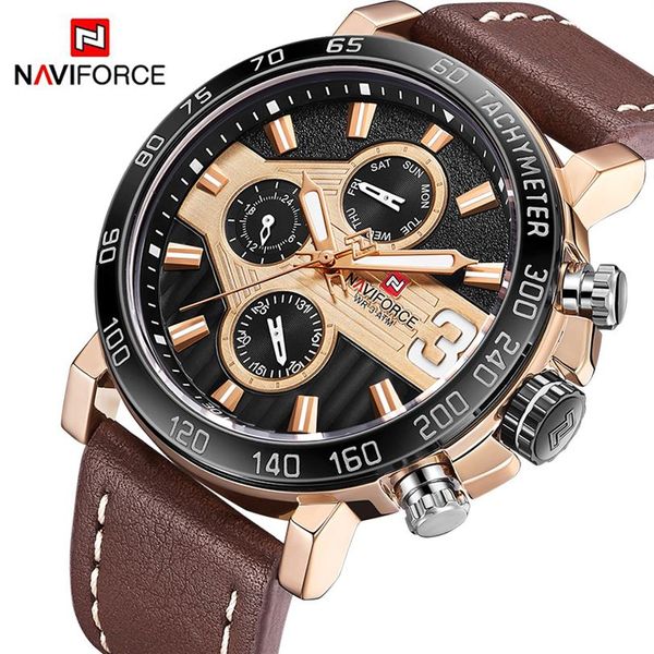 luxury brand naviforce men sports watches men's leather army military waterproof watch man quartz clock relogio masculino315n, Slivery;brown
luxury brand naviforce men sports watches men's leather army military waterproof watch man quartz clock relogio masculino315n, Slivery;brown