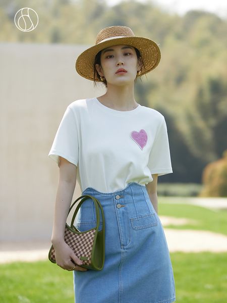 women's t-shirt dushu cotton women's t-shirt uv color change love short sleeve round neck summer sweet casual women's t-shirt, White
women's t-shirt dushu cotton women's t-shirt uv color change love short sleeve round neck summer sweet casual women's t-shirt, White
