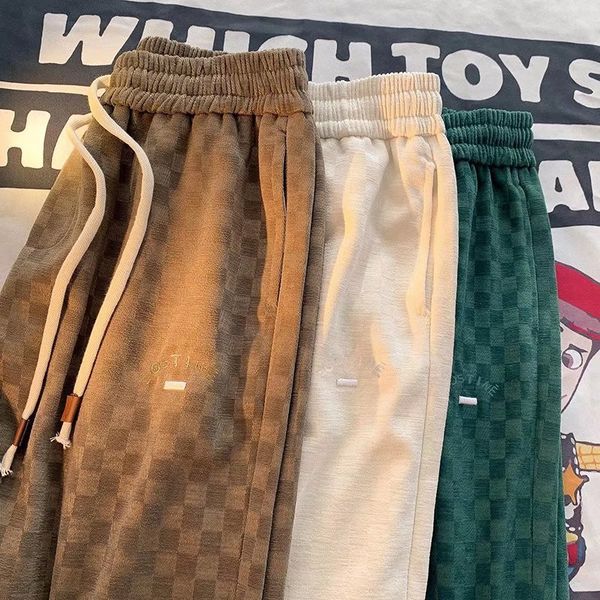 women's pants s grid sweatpants brand woman trousers casual athleisure sports loose thin pants running sporting clothing 230419, Black;white
women's pants s grid sweatpants brand woman trousers casual athleisure sports loose thin pants running sporting clothing 230419, Black;white