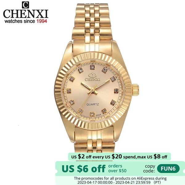 women's watches chenxi brand luxury ladies gold watch women golden clock female women dress quartz waterproof watches feminine 230419, Slivery;golden
women's watches chenxi brand luxury ladies gold watch women golden clock female women dress quartz waterproof watches feminine 230419, Slivery;golden