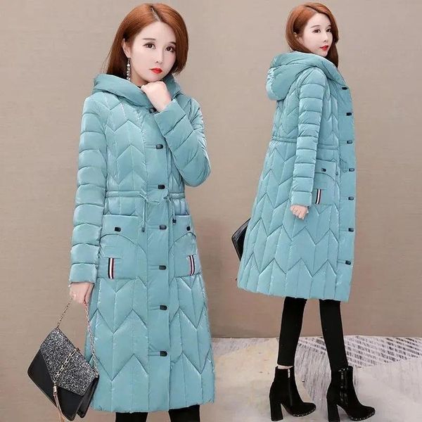leather new winter clothes korean warm long quilted cotton jacket fashion women's glossy down cotton coat casual hooded parka overcoat, Black
leather new winter clothes korean warm long quilted cotton jacket fashion women's glossy down cotton coat casual hooded parka overcoat, Black