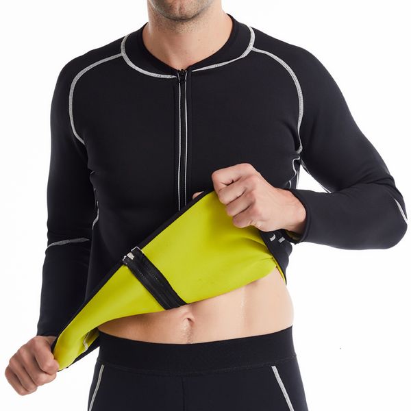 men's tracksuits men shapers sauna suit neoprene sweat jacket workout weightloss long sleeve waist trainer body shaper with zipper 2304, Gray
men's tracksuits men shapers sauna suit neoprene sweat jacket workout weightloss long sleeve waist trainer body shaper with zipper 2304, Gray