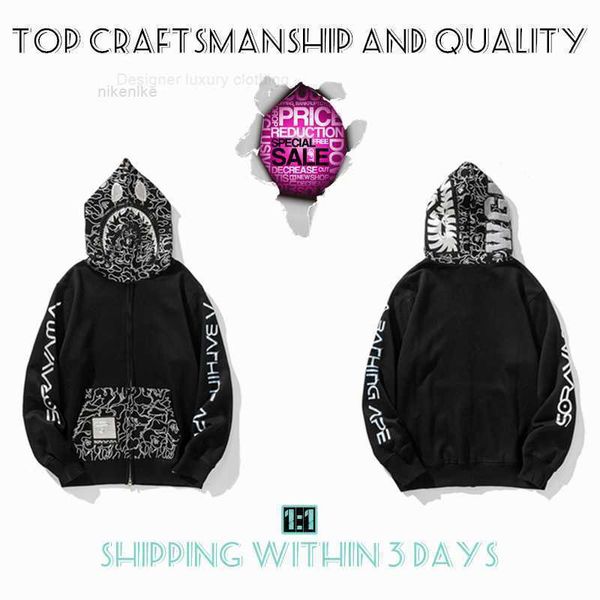 mens hoodies craftsmanship shark pullover tie dye hoodie designer jacket tiger full zip color sweatshirt luminous fashion cobranding camoufl, Black
mens hoodies craftsmanship shark pullover tie dye hoodie designer jacket tiger full zip color sweatshirt luminous fashion cobranding camoufl, Black