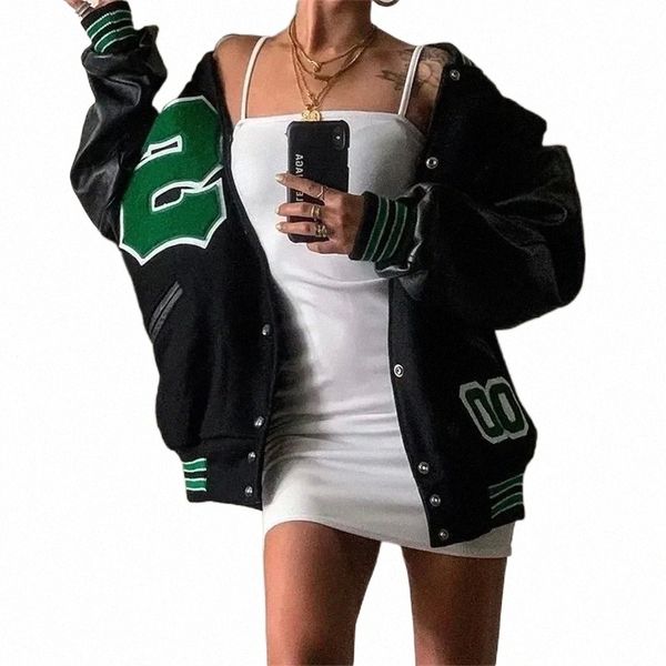 womens jackets womens college coats and jackets high street hiphop baseball harajuku street casual coat loose stitching varsity jacket ins 2, Black;brown
womens jackets womens college coats and jackets high street hiphop baseball harajuku street casual coat loose stitching varsity jacket ins 2, Black;brown