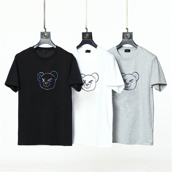 men's t-shirt short sleeve trend designer sports casual women's t-shirt summer pure cotton casual bear short sleeve clothing 1, White;black
men's t-shirt short sleeve trend designer sports casual women's t-shirt summer pure cotton casual bear short sleeve clothing 1, White;black