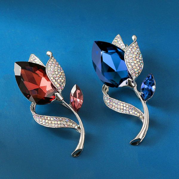 crsytal luxury tulip fashion design brooch pin for women elegant rhinetone flower party wedding brooches suit pins jewelry, Gray
crsytal luxury tulip fashion design brooch pin for women elegant rhinetone flower party wedding brooches suit pins jewelry, Gray