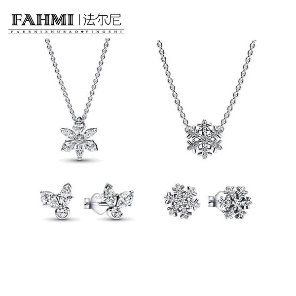 fahmi 2023 925 silver charm women's ornament set sparkle flower specimen pendant necklace earrings sparkle snowflake accessories person
fahmi 2023 925 silver charm women's ornament set sparkle flower specimen pendant necklace earrings sparkle snowflake accessories person