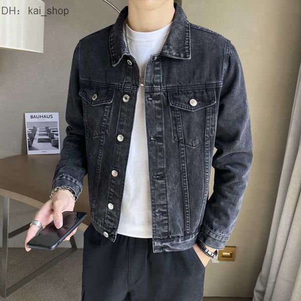 men's fur & faux 2023 spring new denim sports solid color casual lapel fashion trend 61, Black
men's fur & faux 2023 spring new denim sports solid color casual lapel fashion trend 61, Black