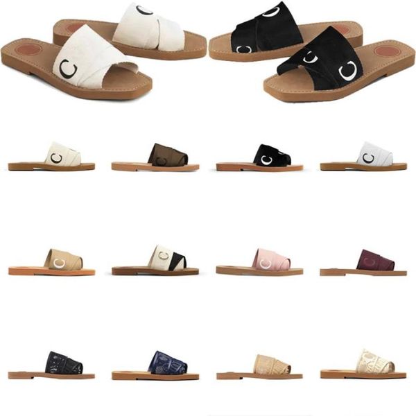 women woody mules flat sandals slides designer canvas slippers rubber slides white black beige lace womens fashion outdoor beach s3446842
women woody mules flat sandals slides designer canvas slippers rubber slides white black beige lace womens fashion outdoor beach s3446842