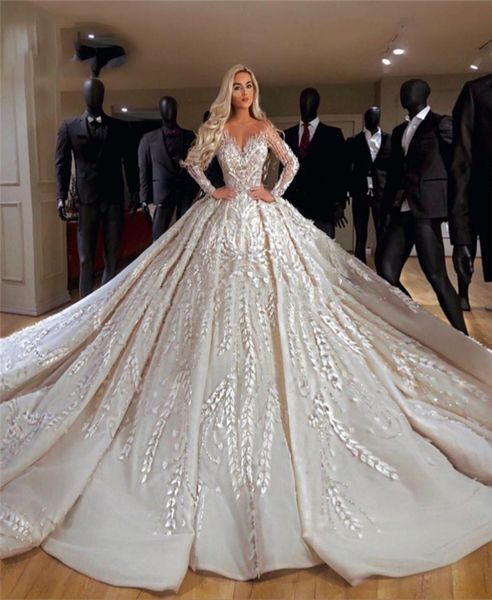 sheer vneck wedding dresses couture long sleeves middle east ball gown wedding dresses robe de mariee dubai kaftans vestido de no9894230, White
sheer vneck wedding dresses couture long sleeves middle east ball gown wedding dresses robe de mariee dubai kaftans vestido de no9894230, White
