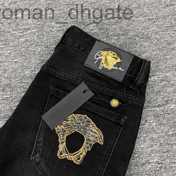 men's jeans designersummer light luxury jeans designer pants embroidered denim trousers mens black slim slacks skinny jeans v3fe, Blue
men's jeans designersummer light luxury jeans designer pants embroidered denim trousers mens black slim slacks skinny jeans v3fe, Blue