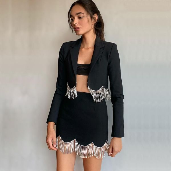 dress cropped blazer tassel dress set hookandeye placket with scalloped crystal fringe hem mini skirt set inspired by maren morris, White
dress cropped blazer tassel dress set hookandeye placket with scalloped crystal fringe hem mini skirt set inspired by maren morris, White