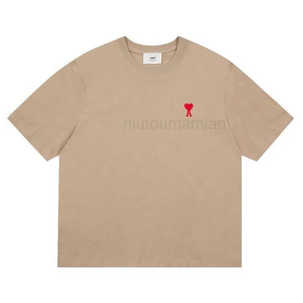 t shirts for men women bottom amis correct edition small cotton label embroidery love short sleeve pure men's and women's shirt ro, White;black
t shirts for men women bottom amis correct edition small cotton label embroidery love short sleeve pure men's and women's shirt ro, White;black