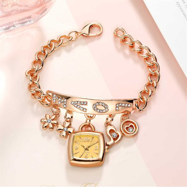 wristwatches 2021 fashion ladies watch crystal gold pendant love bracelet watch for women ladies decorative luxury women watches jewelry w04, Slivery;brown
wristwatches 2021 fashion ladies watch crystal gold pendant love bracelet watch for women ladies decorative luxury women watches jewelry w04, Slivery;brown