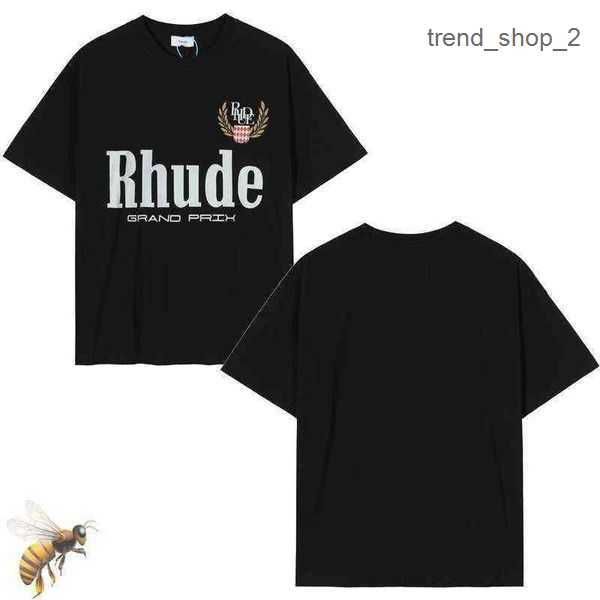 2023 embroidery letter rhude t shirt tshirts set64cp 2 mcdq, White;black