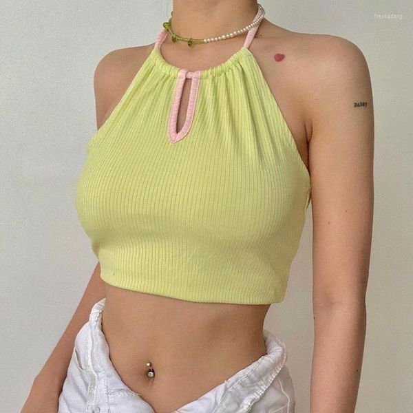 women's tanks halter crop y2k summer clothes for women lady kawaii candy color backless tankslim sleeveless cropchic, White
women's tanks halter crop y2k summer clothes for women lady kawaii candy color backless tankslim sleeveless cropchic, White