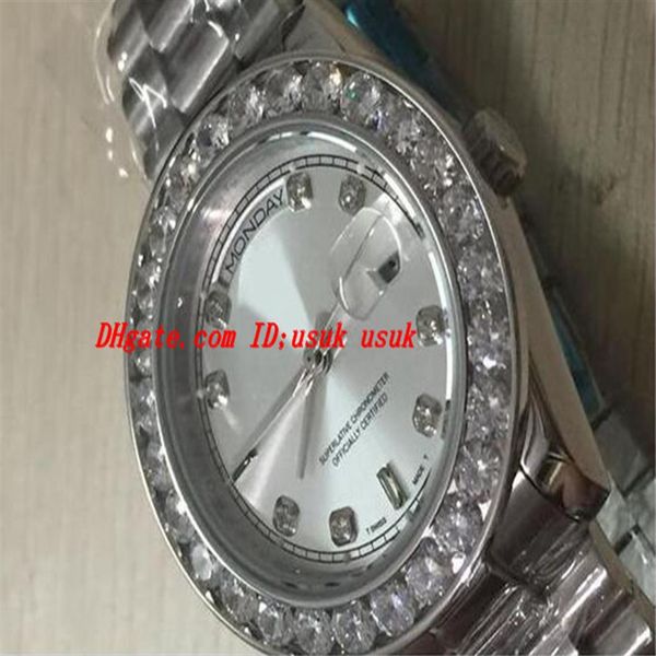 luxury watches stainless steel men's 36mm 18k white bigger diamond dial & bezel automatic mens watch wristwatch222r, Slivery;brown
luxury watches stainless steel men's 36mm 18k white bigger diamond dial & bezel automatic mens watch wristwatch222r, Slivery;brown
