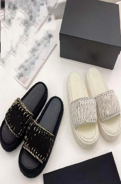 2022 new designer women knit sandal flat slipper fashion thick summer heel slippers slides flip flops mule womens daily commu4082164, Black
2022 new designer women knit sandal flat slipper fashion thick summer heel slippers slides flip flops mule womens daily commu4082164, Black