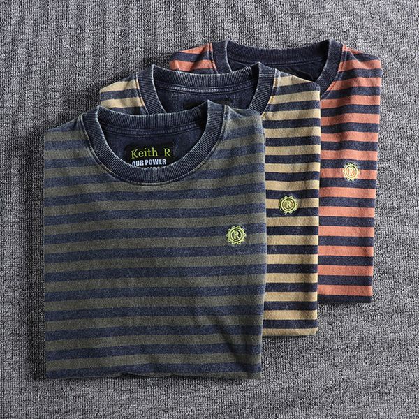 men s t shirts summer japanese retro short sleeve striped t shirt fashion 100 cotton slim simple round neck washed old casual 230420, White;black
men s t shirts summer japanese retro short sleeve striped t shirt fashion 100 cotton slim simple round neck washed old casual 230420, White;black